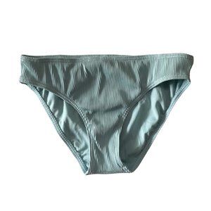 Roxy Light Blue Ribbed Swimsuit Bikini Bottom Small